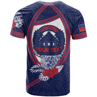 Personalised Vailele Samoa Village T Shirt Map Polynesian Tribal Hibiscus Floral