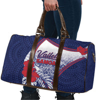 Vailele Samoa Village Travel Bag Map Polynesian Tribal Hibiscus Floral