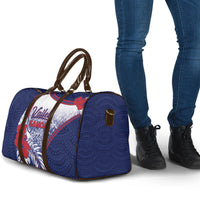 Vailele Samoa Village Travel Bag Map Polynesian Tribal Hibiscus Floral