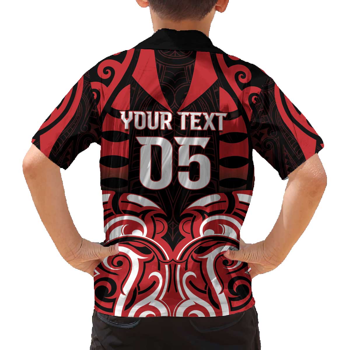 Custom Aotearoa Ngapuhi Family Matching Off The Shoulder Long Sleeve Dress and Hawaiian Shirt Maori Pattern New Zealand DT05 - Polynesian Pride