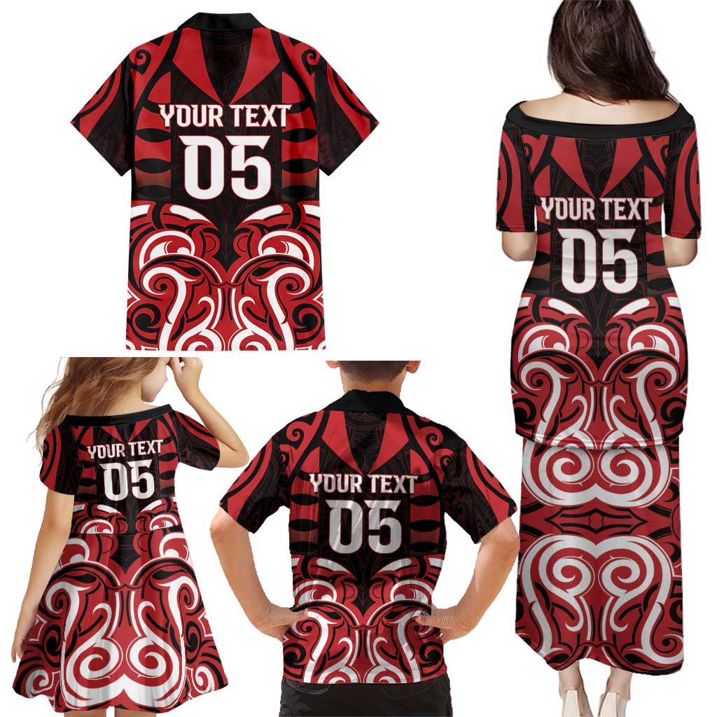 Custom Aotearoa Ngapuhi Family Matching Puletasi and Hawaiian Shirt Maori Pattern New Zealand DT05 - Polynesian Pride