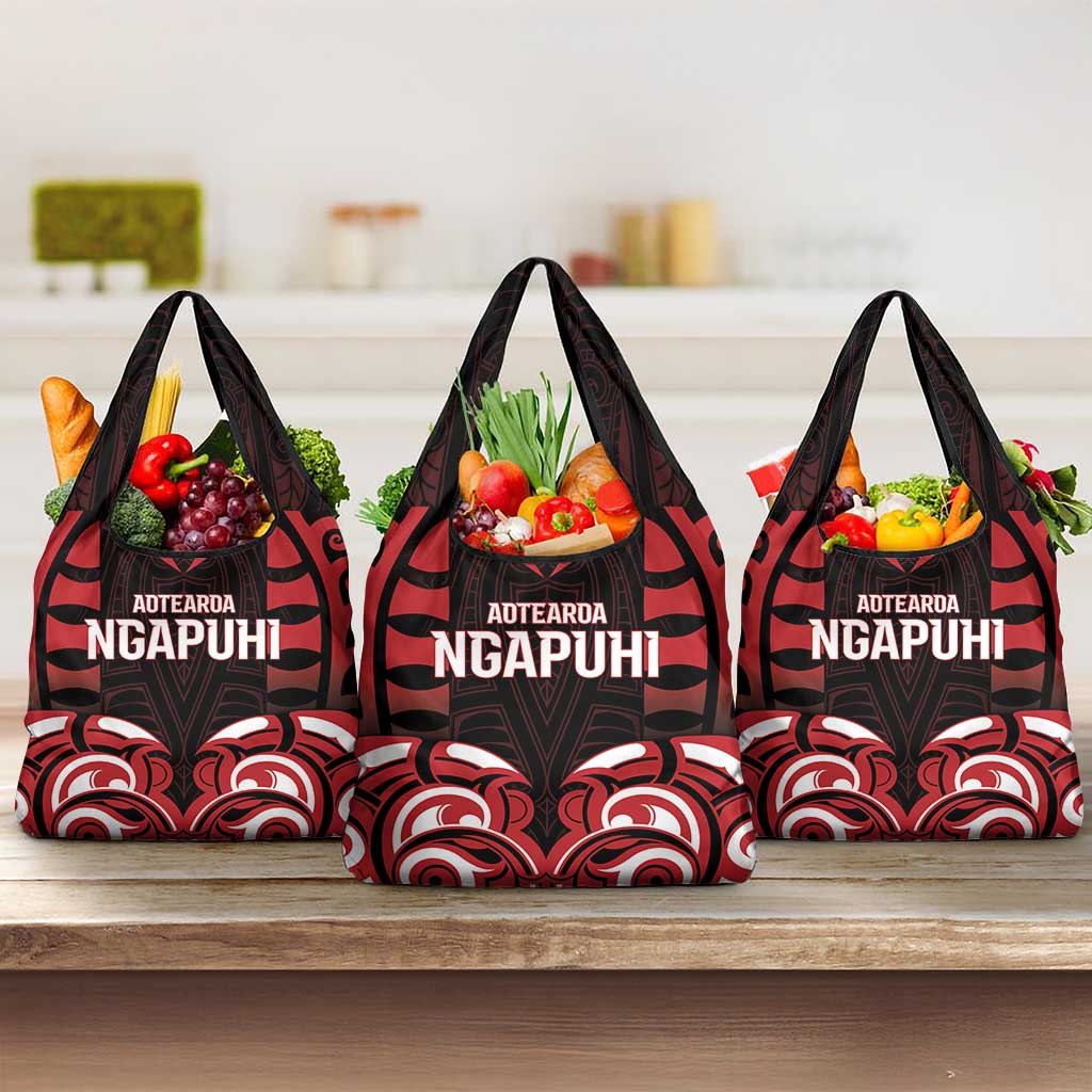 Aotearoa Ngapuhi Grocery Bag Maori Pattern New Zealand - Polynesian Pride