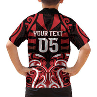 Custom Aotearoa Ngapuhi Kid Hawaiian Shirt Maori Pattern New Zealand DT05 - Polynesian Pride