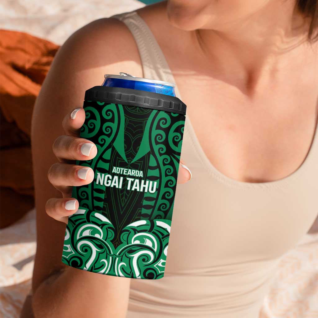 Custom Aotearoa Ngai Tahu 4 in 1 Can Cooler Tumbler Maori Pattern New Zealand - Polynesian Pride