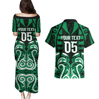 Custom Aotearoa Ngai Tahu Couples Matching Puletasi and Hawaiian Shirt Maori Pattern New Zealand DT05 - Polynesian Pride