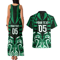 Custom Aotearoa Ngai Tahu Couples Matching Tank Maxi Dress and Hawaiian Shirt Maori Pattern New Zealand DT05 - Polynesian Pride