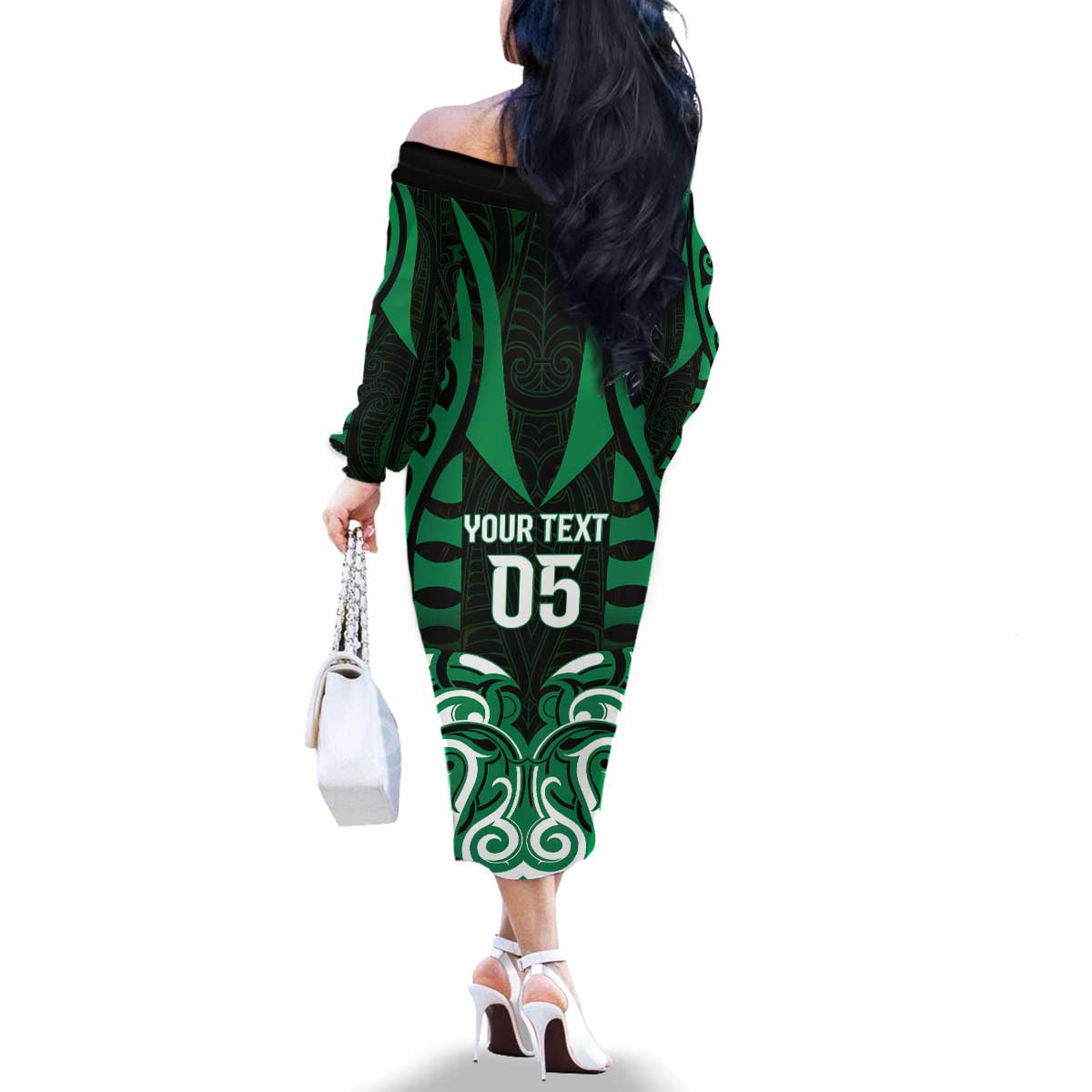 Custom Aotearoa Ngai Tahu Family Matching Off The Shoulder Long Sleeve Dress and Hawaiian Shirt Maori Pattern New Zealand DT05 - Polynesian Pride