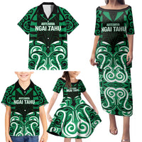 Custom Aotearoa Ngai Tahu Family Matching Puletasi and Hawaiian Shirt Maori Pattern New Zealand DT05 - Polynesian Pride