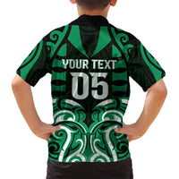Custom Aotearoa Ngai Tahu Family Matching Tank Maxi Dress and Hawaiian Shirt Maori Pattern New Zealand DT05 - Polynesian Pride