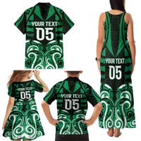 Custom Aotearoa Ngai Tahu Family Matching Tank Maxi Dress and Hawaiian Shirt Maori Pattern New Zealand DT05 - Polynesian Pride