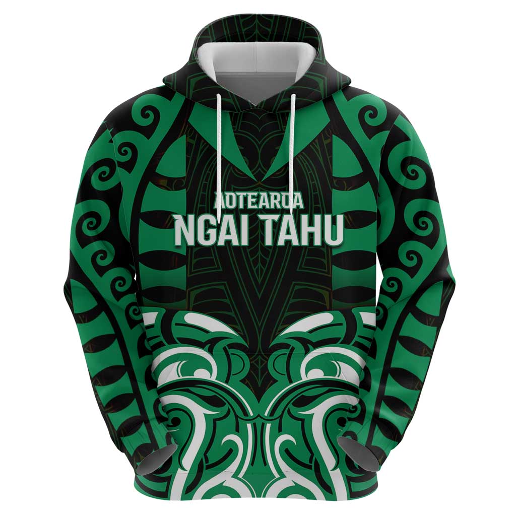 Custom Aotearoa Ngai Tahu Hoodie Maori Pattern New Zealand - Polynesian Pride