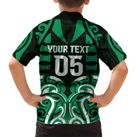 Custom Aotearoa Ngai Tahu Kid Hawaiian Shirt Maori Pattern New Zealand - Polynesian Pride
