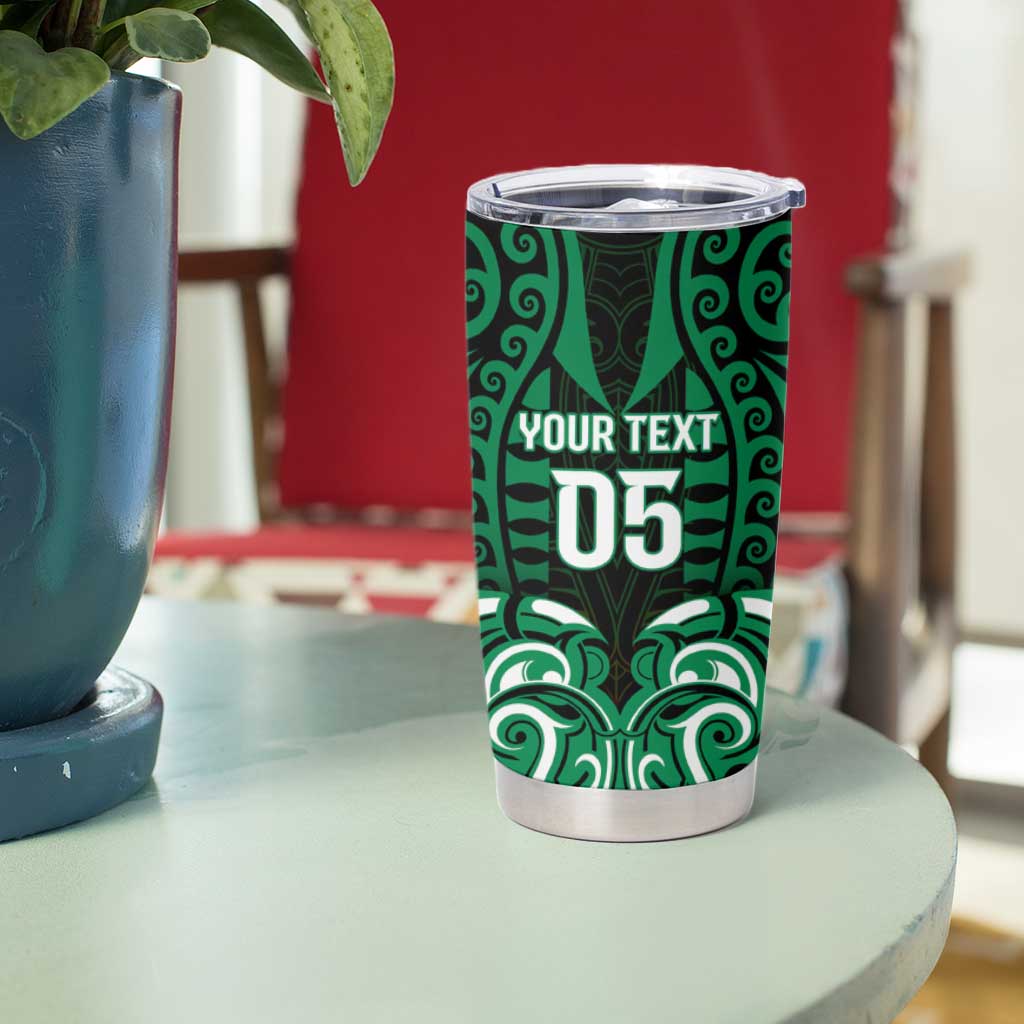 Custom Aotearoa Ngai Tahu Tumbler Cup Maori Pattern New Zealand - Polynesian Pride