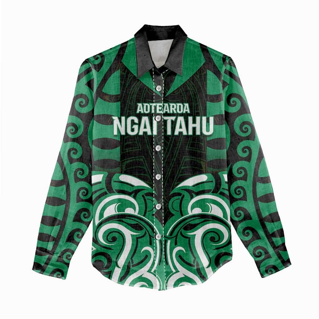 Custom Aotearoa Ngai Tahu Women Casual Shirt Maori Pattern New Zealand - Polynesian Pride