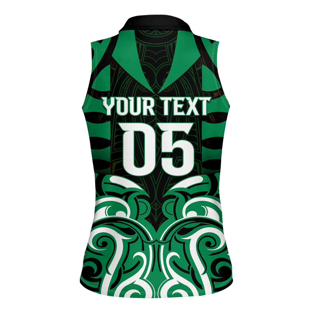 Custom Aotearoa Ngai Tahu Women Sleeveless Polo Shirt Maori Pattern New Zealand DT05 - Polynesian Pride