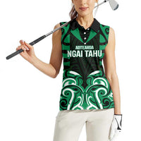 Custom Aotearoa Ngai Tahu Women Sleeveless Polo Shirt Maori Pattern New Zealand DT05 - Polynesian Pride