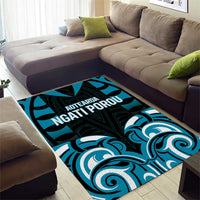 Aotearoa Ngati Porou Area Rug Maori Pattern New Zealand - Polynesian Pride