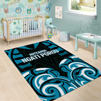 Aotearoa Ngati Porou Area Rug Maori Pattern New Zealand - Polynesian Pride