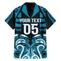 Custom Aotearoa Ngati Porou Family Matching Off Shoulder Short Dress and Hawaiian Shirt Maori Pattern New Zealand DT05 - Polynesian Pride
