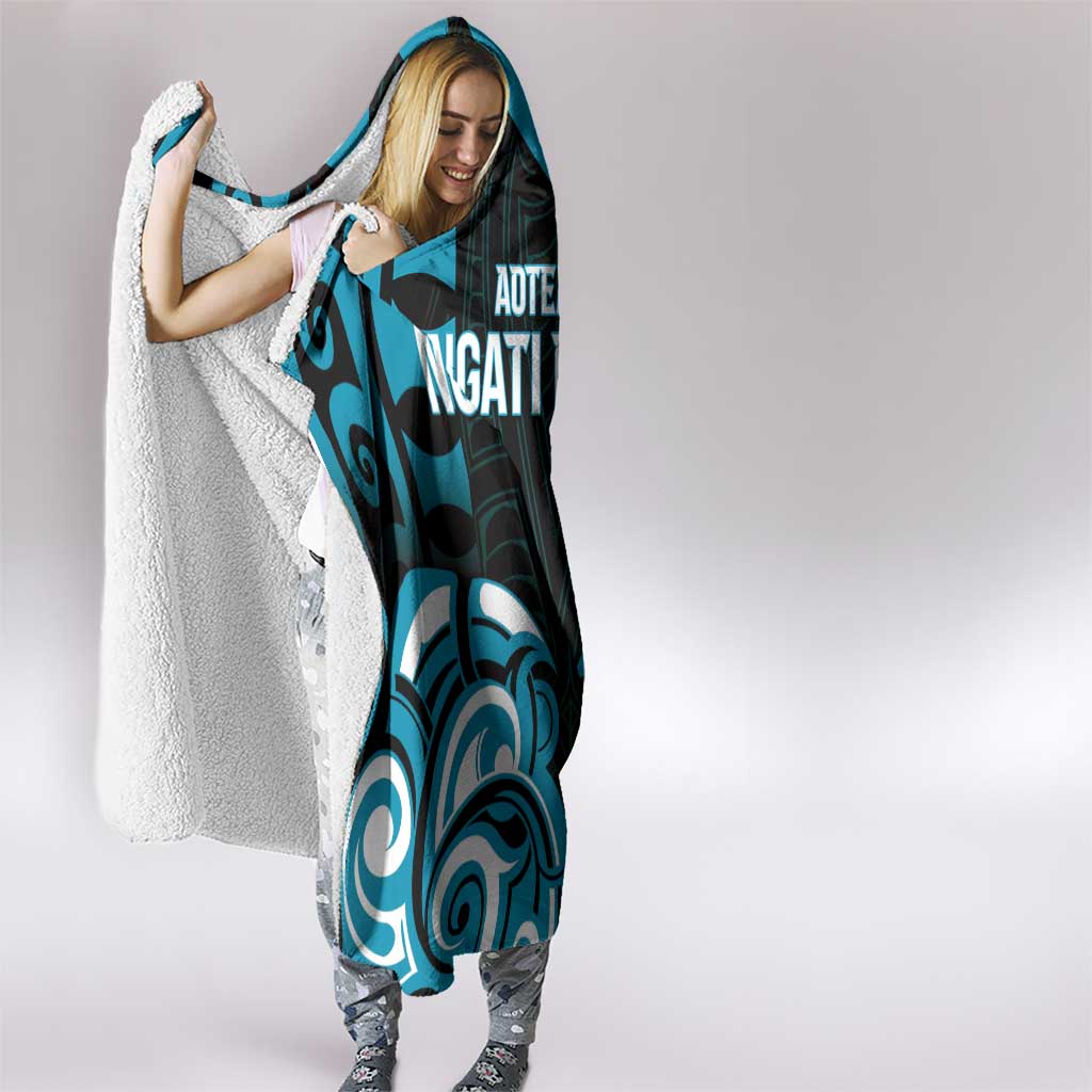 Aotearoa Ngati Porou Hooded Blanket Maori Pattern New Zealand - Polynesian Pride