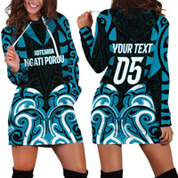 Custom Aotearoa Ngati Porou Hoodie Dress Maori Pattern New Zealand DT05 - Polynesian Pride