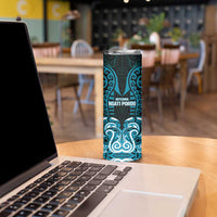 Custom Aotearoa Ngati Porou Skinny Tumbler Maori Pattern New Zealand DT05 - Polynesian Pride