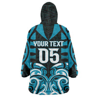 Custom Aotearoa Ngati Porou Wearable Blanket Hoodie Maori Pattern New Zealand DT05 - Polynesian Pride