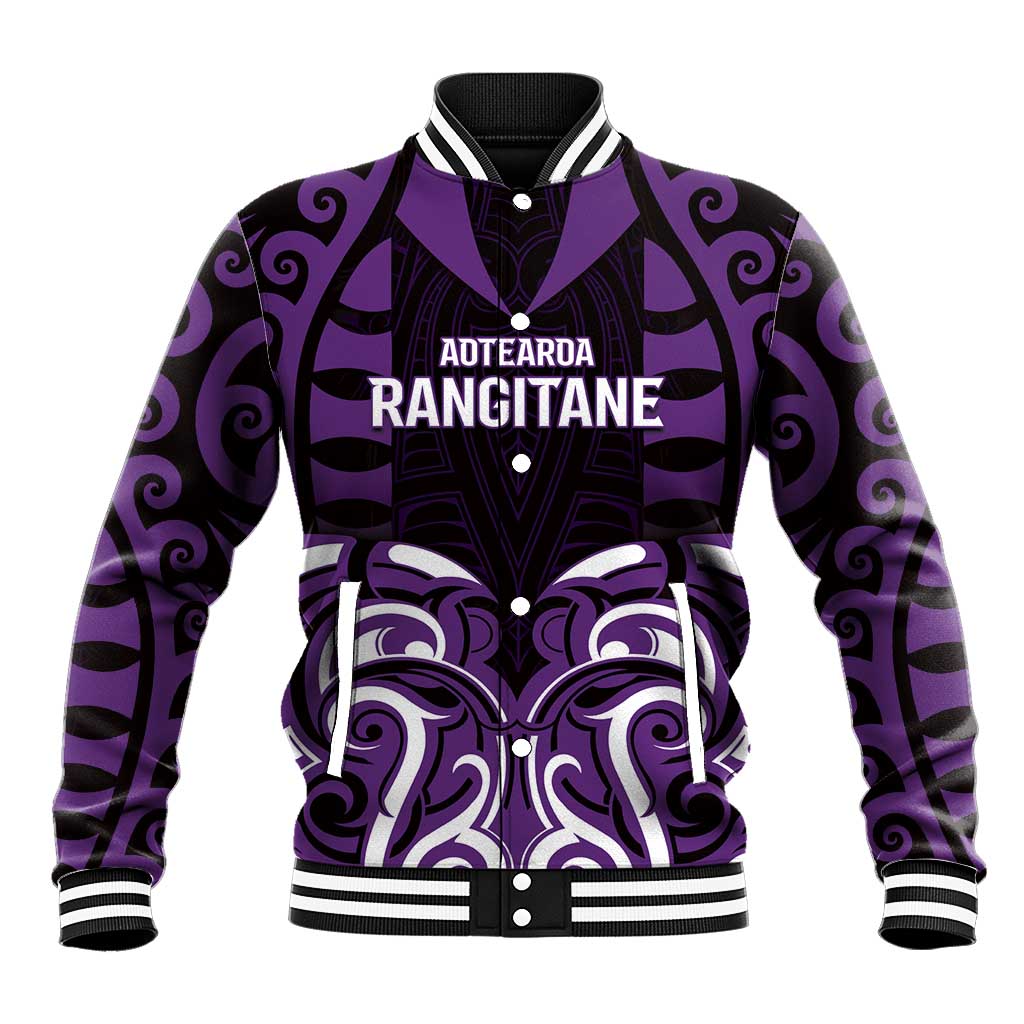 Custom Aotearoa Rangitane Baseball Jacket Maori Pattern New Zealand - Polynesian Pride