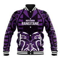 Custom Aotearoa Rangitane Baseball Jacket Maori Pattern New Zealand - Polynesian Pride