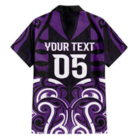 Custom Aotearoa Rangitane Family Matching Off Shoulder Maxi Dress and Hawaiian Shirt Maori Pattern New Zealand DT05 - Polynesian Pride