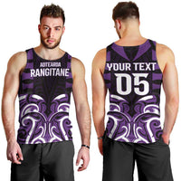 Custom Aotearoa Rangitane Men Tank Top Maori Pattern New Zealand - Polynesian Pride