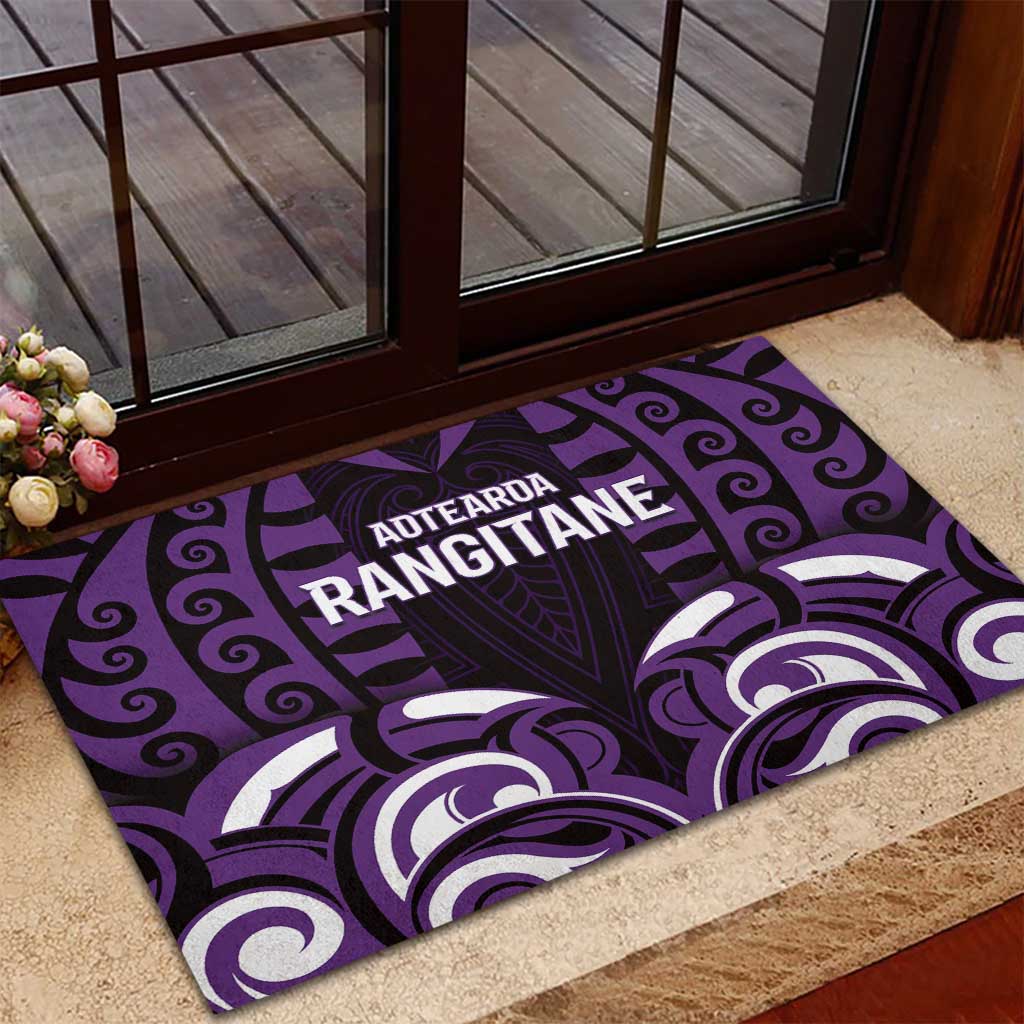 Aotearoa Rangitane Rubber Doormat Maori Pattern New Zealand - Polynesian Pride