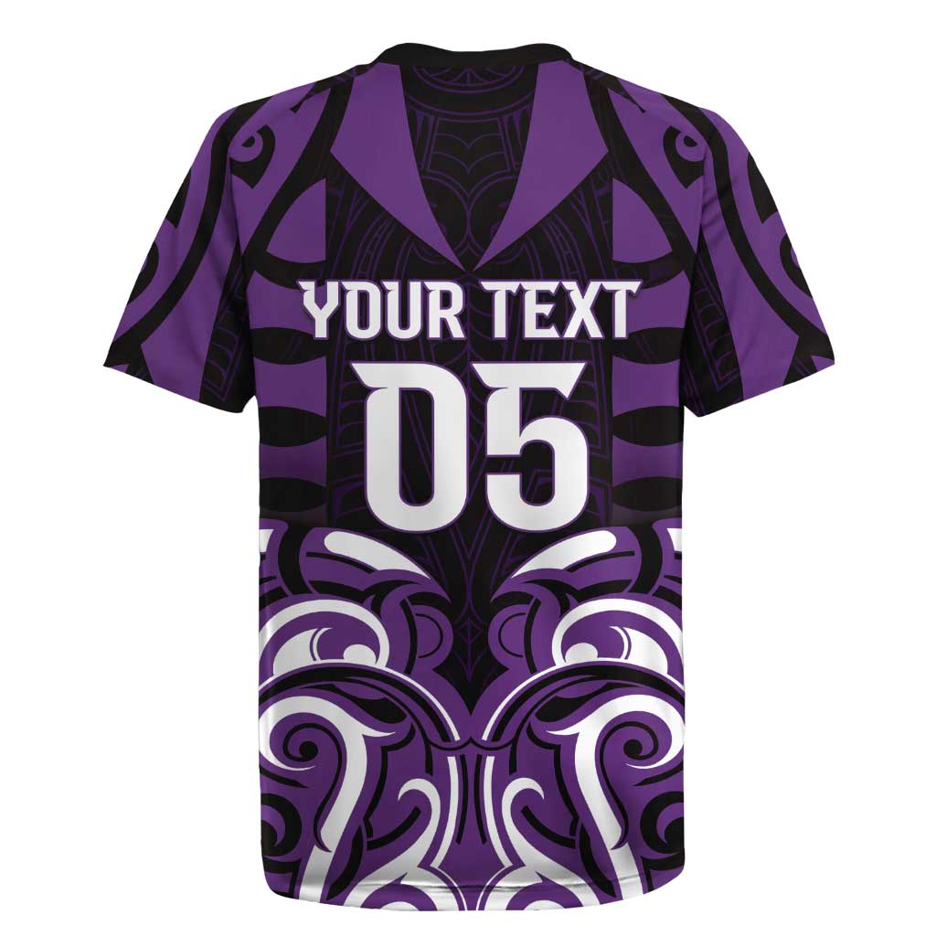 Custom Aotearoa Rangitane Rugby Jersey Maori Pattern New Zealand - Polynesian Pride