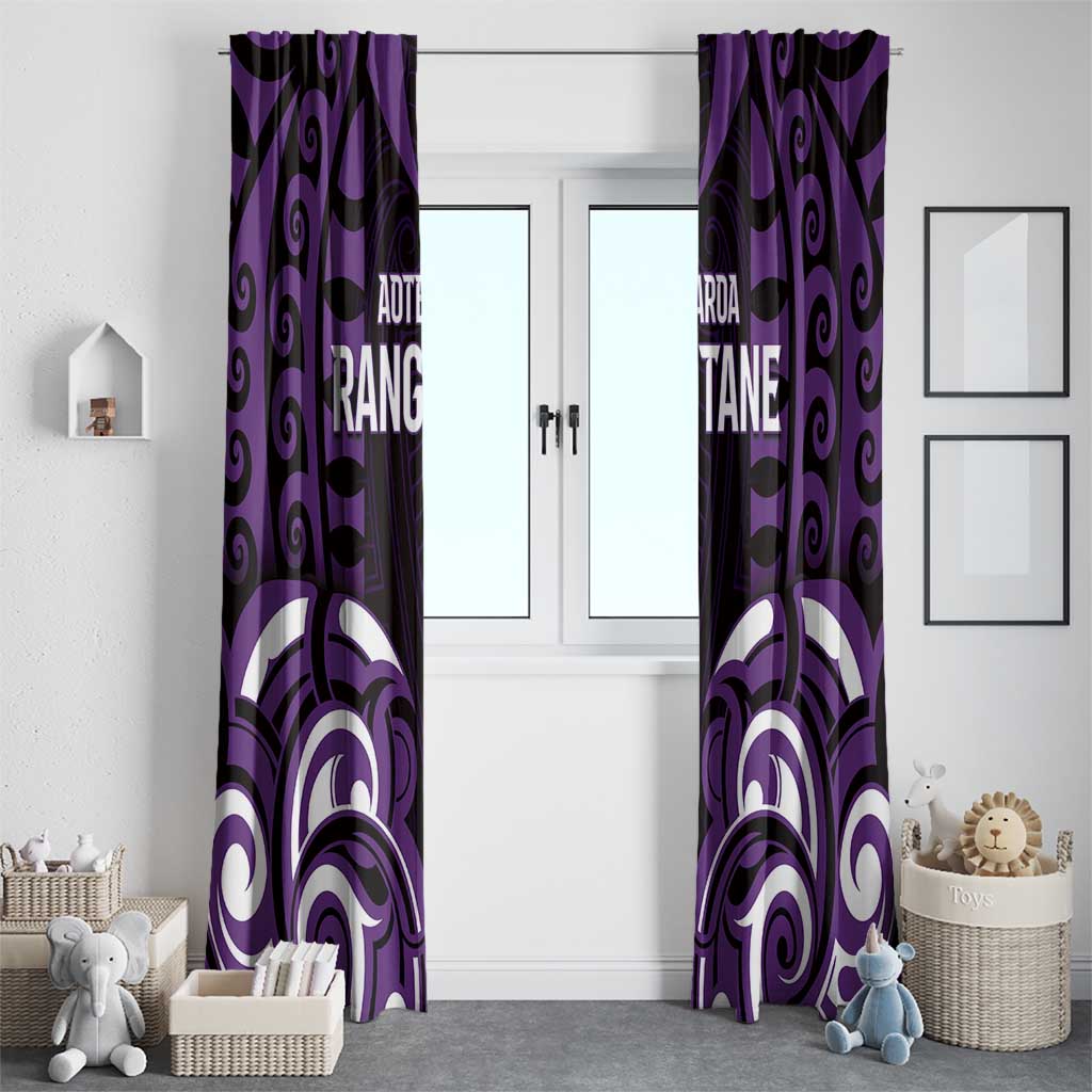 Aotearoa Rangitane Window Curtain Maori Pattern New Zealand - Polynesian Pride