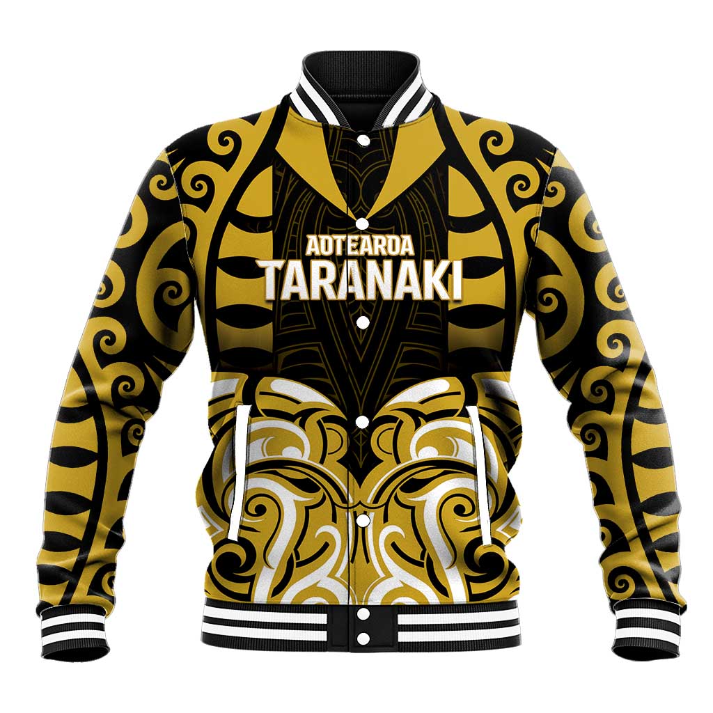 Custom Aotearoa Taranaki Baseball Jacket Maori Pattern New Zealand - Polynesian Pride