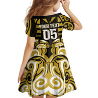 Custom Aotearoa Taranaki Family Matching Off Shoulder Maxi Dress and Hawaiian Shirt Maori Pattern New Zealand DT05 - Polynesian Pride