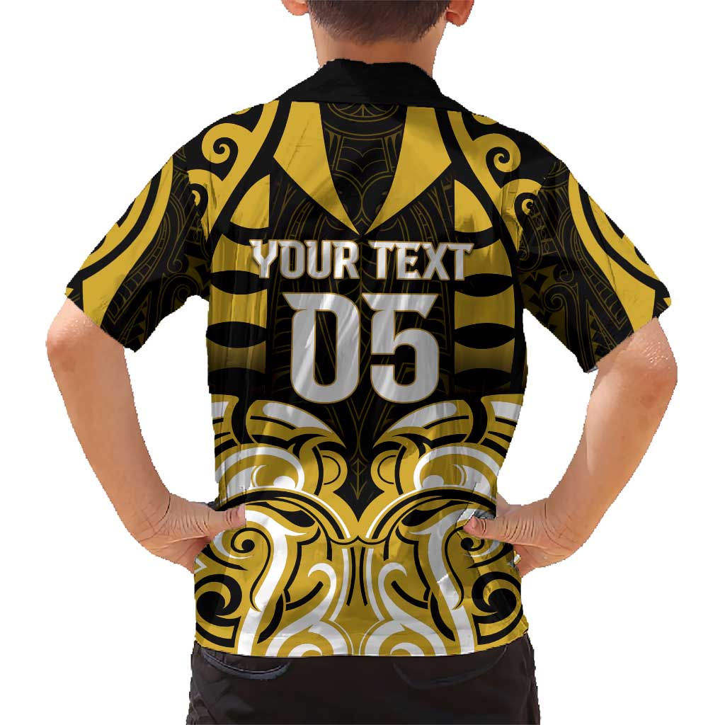 Custom Aotearoa Taranaki Kid Hawaiian Shirt Maori Pattern New Zealand - Polynesian Pride