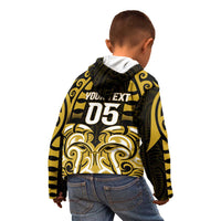 Custom Aotearoa Taranaki Kid Hoodie Maori Pattern New Zealand DT05 - Polynesian Pride