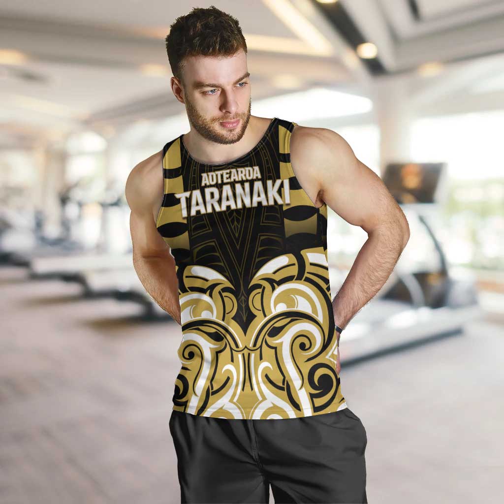 Custom Aotearoa Taranaki Men Tank Top Maori Pattern New Zealand - Polynesian Pride