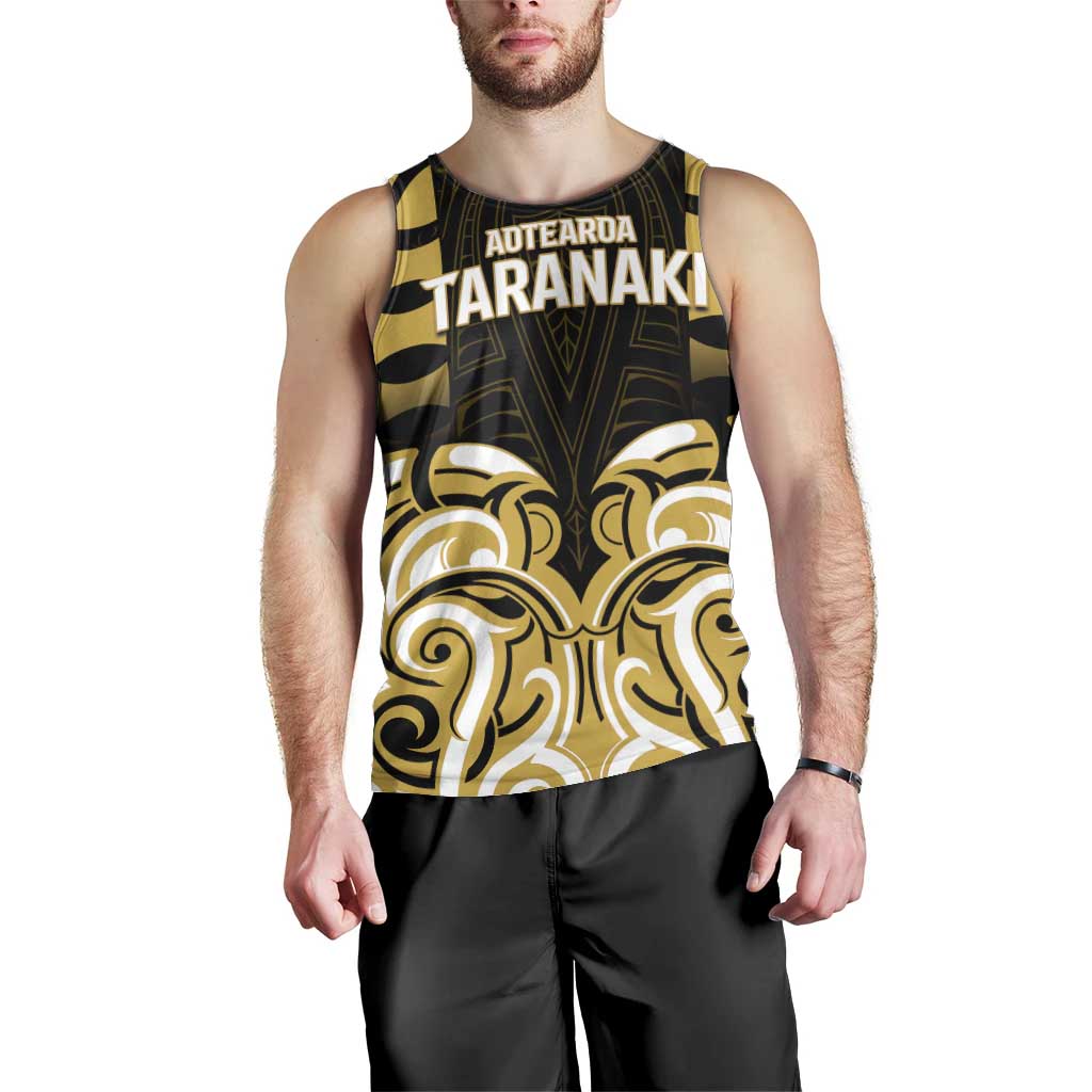 Custom Aotearoa Taranaki Men Tank Top Maori Pattern New Zealand - Polynesian Pride