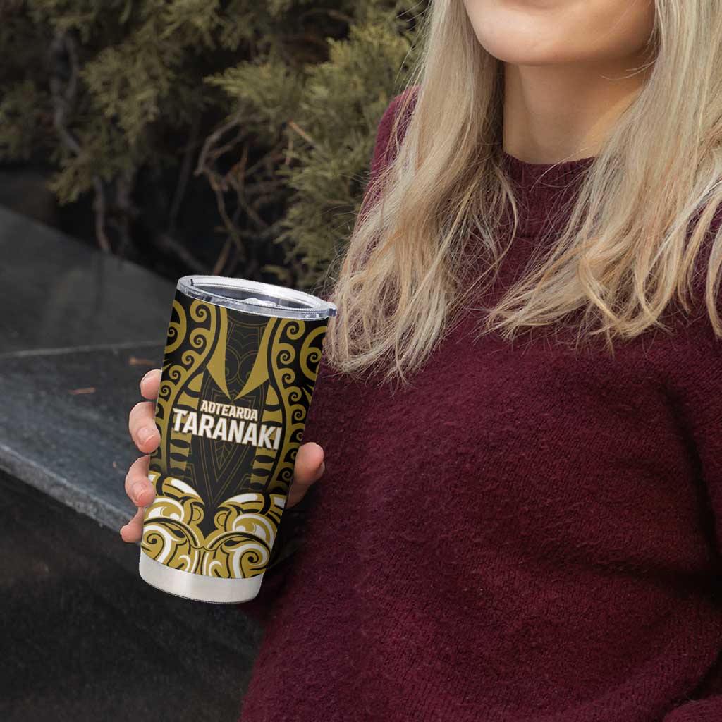 Custom Aotearoa Taranaki Tumbler Cup Maori Pattern New Zealand - Polynesian Pride