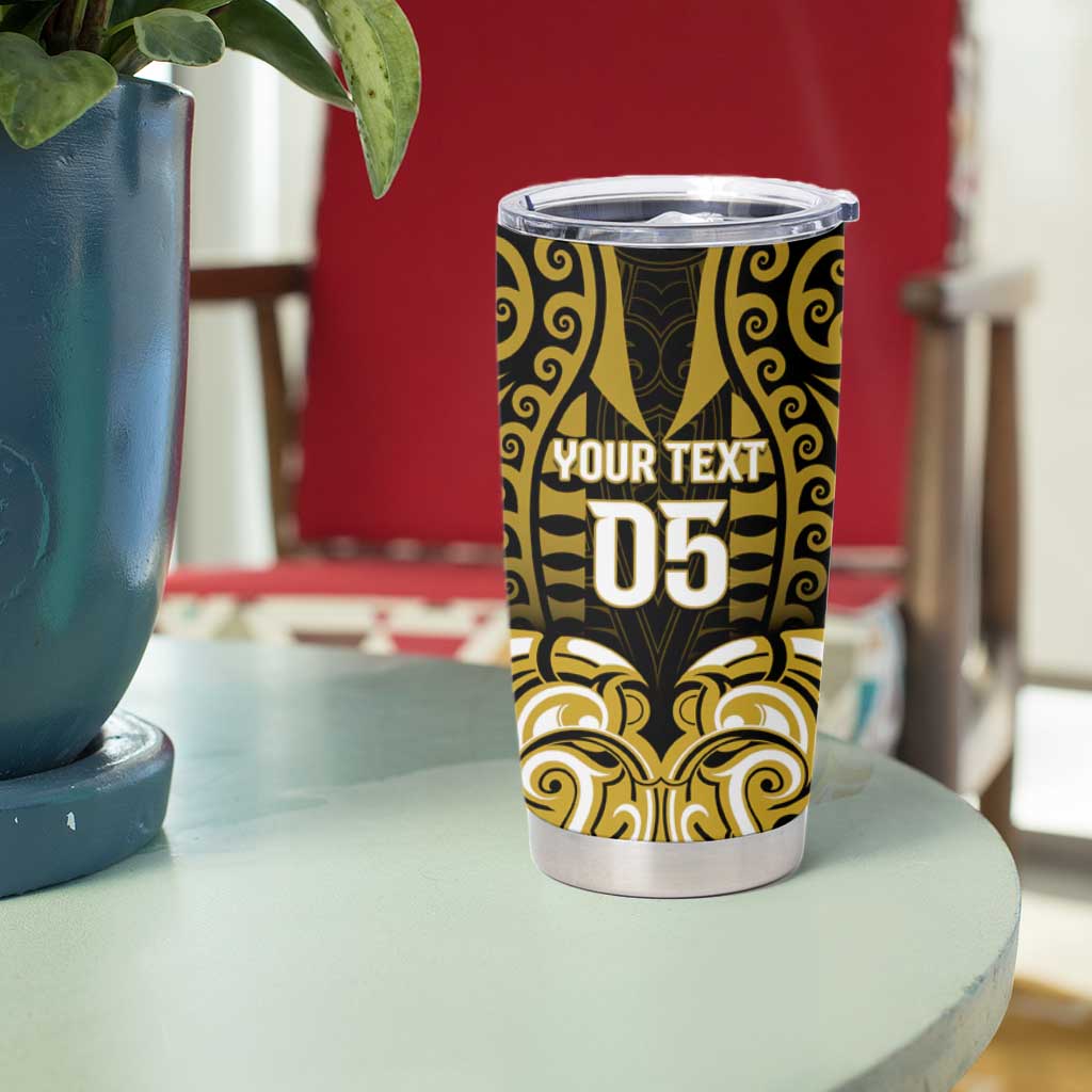 Custom Aotearoa Taranaki Tumbler Cup Maori Pattern New Zealand - Polynesian Pride