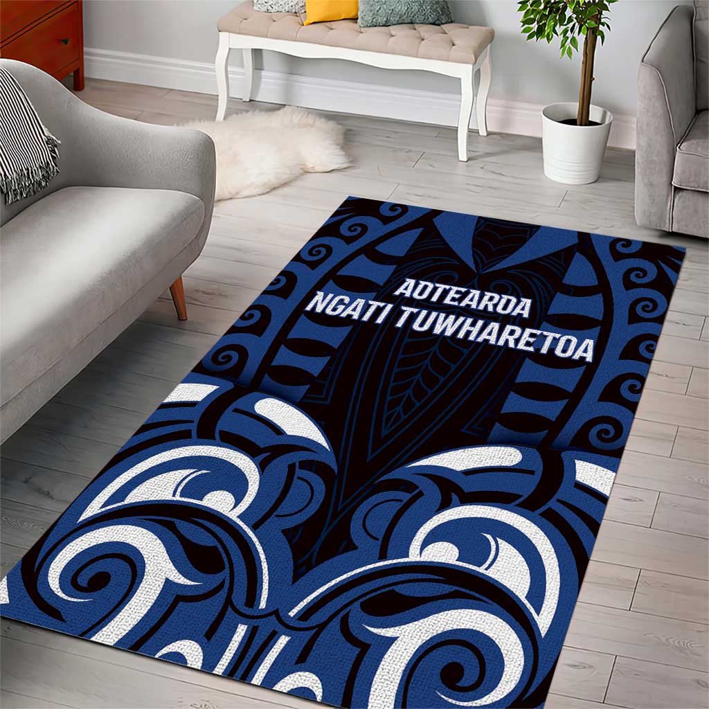 Aotearoa Ngati Tuwharetoa Area Rug Maori Pattern New Zealand - Polynesian Pride