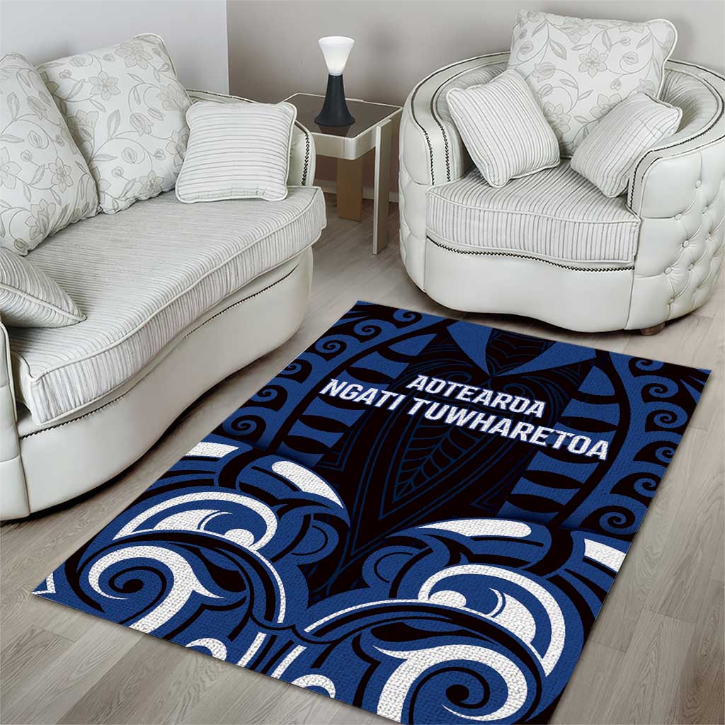 Aotearoa Ngati Tuwharetoa Area Rug Maori Pattern New Zealand - Polynesian Pride