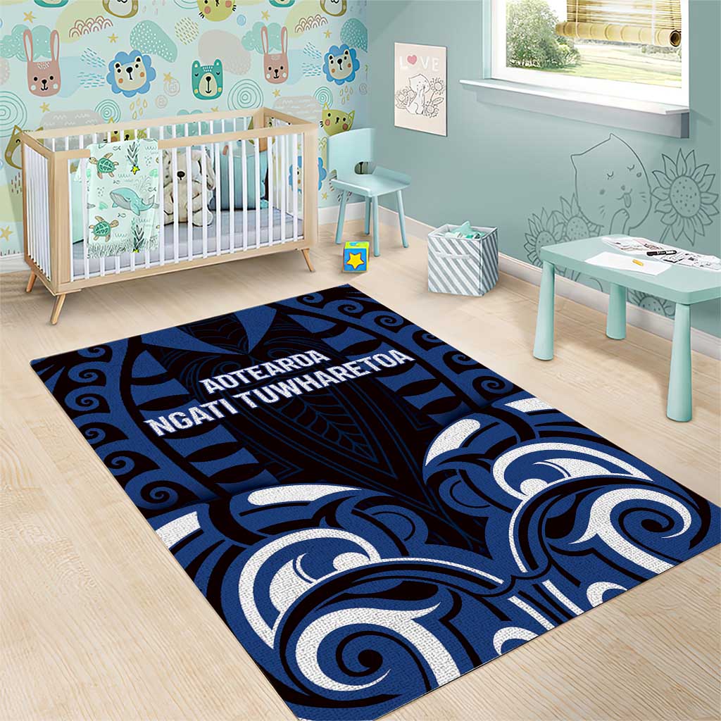 Aotearoa Ngati Tuwharetoa Area Rug Maori Pattern New Zealand - Polynesian Pride