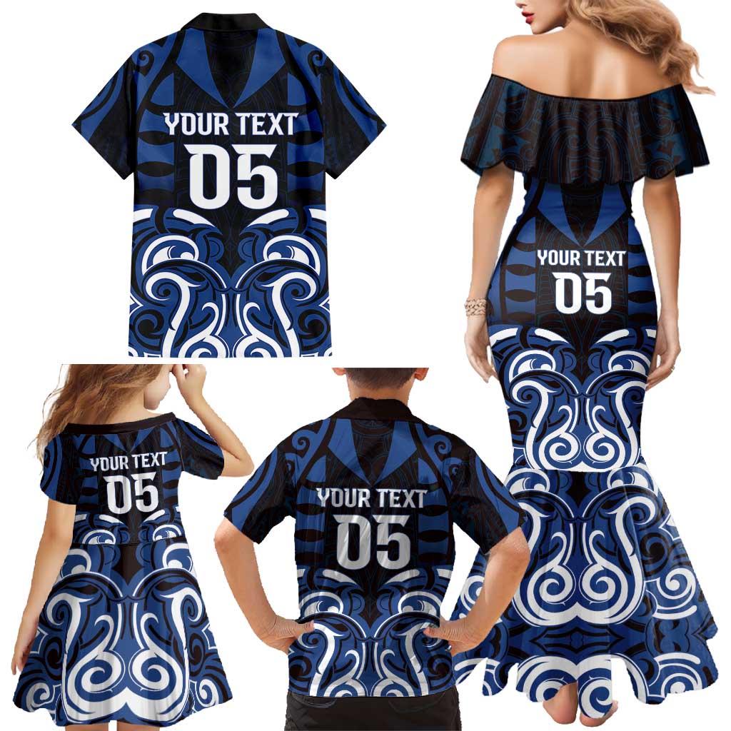 Custom Aotearoa Ngati Tuwharetoa Family Matching Mermaid Dress and Hawaiian Shirt Maori Pattern New Zealand DT05 - Polynesian Pride