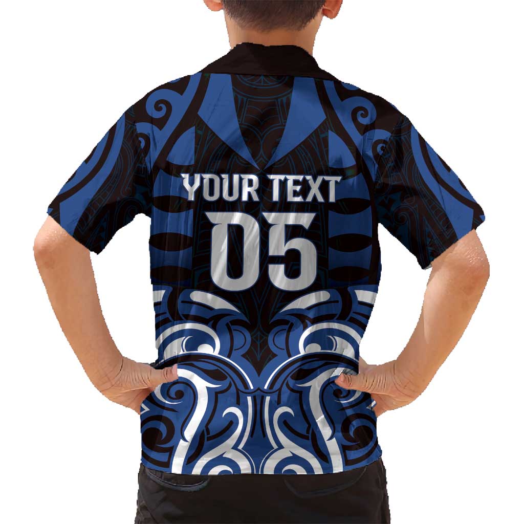 Custom Aotearoa Ngati Tuwharetoa Family Matching Off Shoulder Short Dress and Hawaiian Shirt Maori Pattern New Zealand DT05 - Polynesian Pride