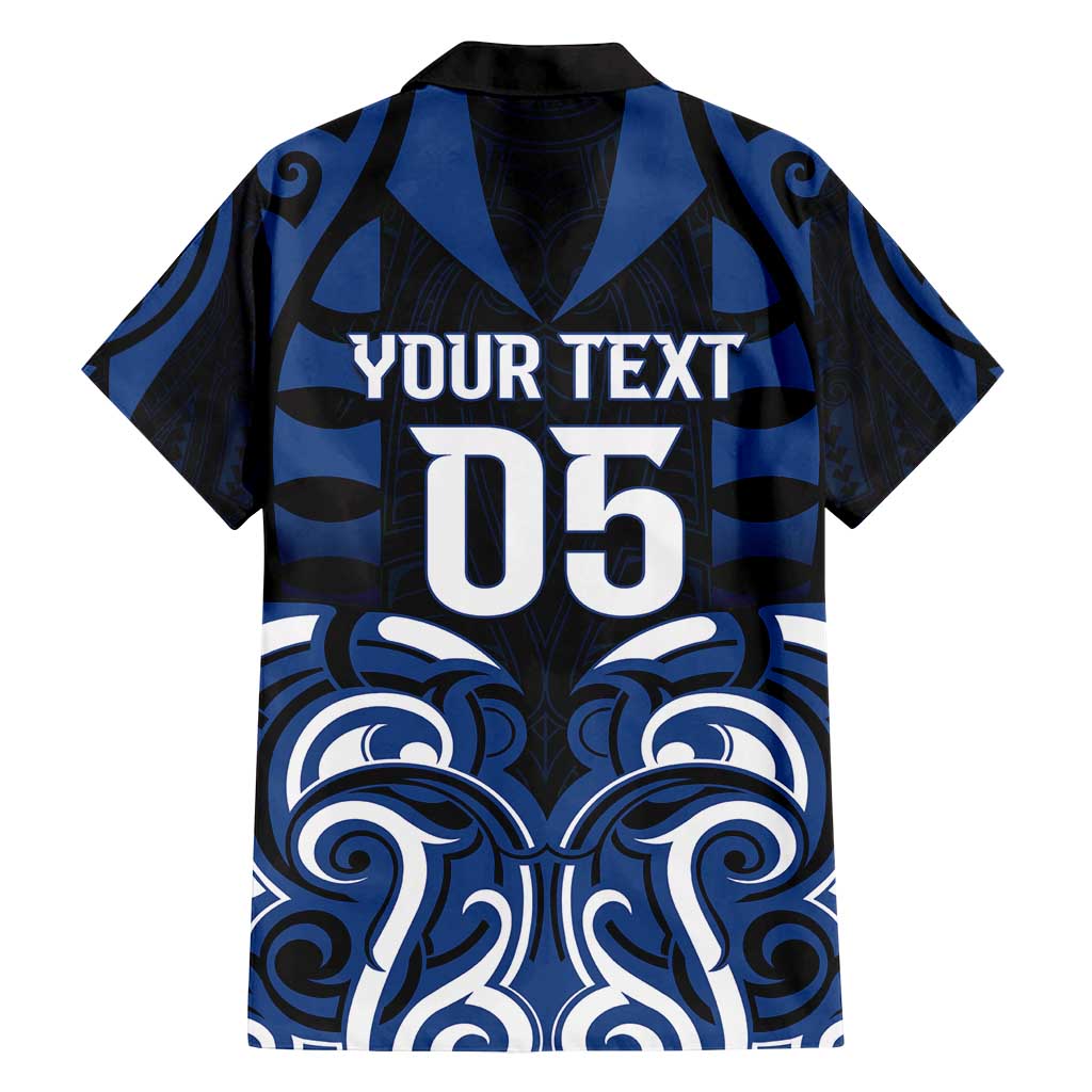Custom Aotearoa Ngati Tuwharetoa Family Matching Off Shoulder Short Dress and Hawaiian Shirt Maori Pattern New Zealand DT05 - Polynesian Pride