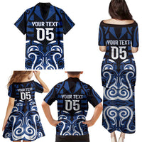 Custom Aotearoa Ngati Tuwharetoa Family Matching Puletasi and Hawaiian Shirt Maori Pattern New Zealand DT05 - Polynesian Pride