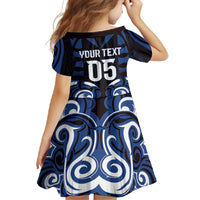 Custom Aotearoa Ngati Tuwharetoa Family Matching Short Sleeve Bodycon Dress and Hawaiian Shirt Maori Pattern New Zealand DT05 - Polynesian Pride